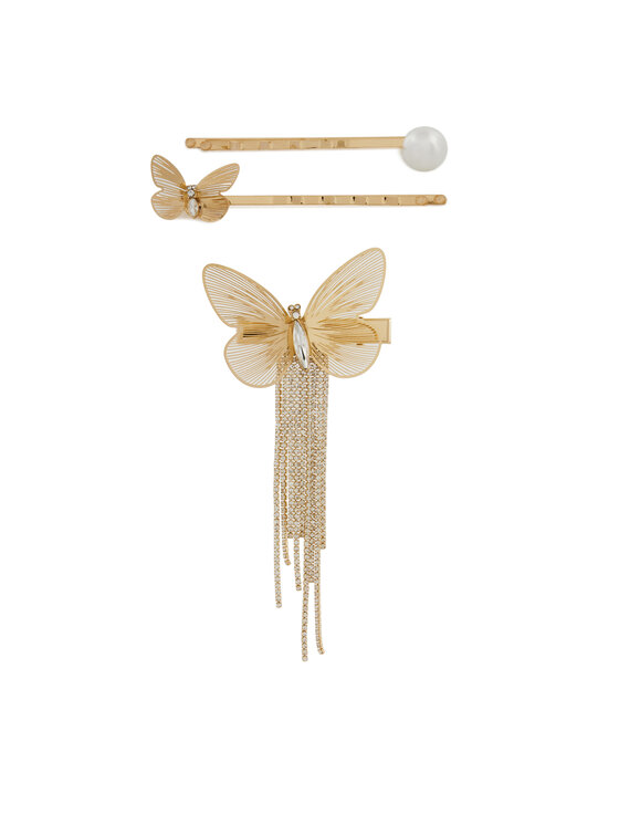 Aldo Aldo Set di 3 fermagli per capelli Elody 13935205 Oro