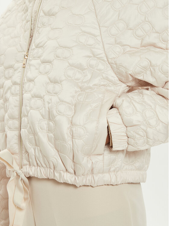 TWINSET TWINSET Übergangsjacke 242TP2021 Écru Relaxed Fit