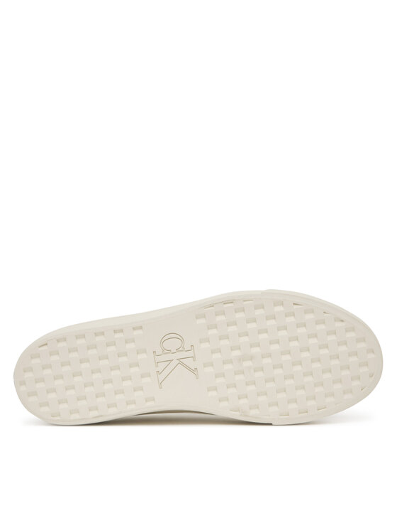 Calvin Klein Calvin Klein Sneakersy Vulc Flatf Lace Up Lth YW0YW01932 Biały