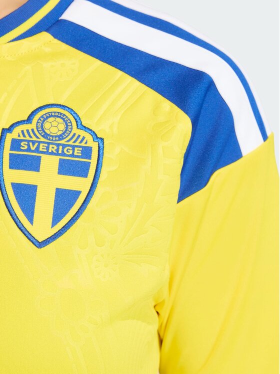 adidas adidas Koszulka techniczna Sweden 26 Home Jersey Żółty Regular Fit