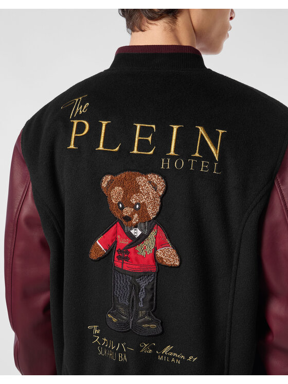 PHILIPP PLEIN PHILIPP PLEIN Kurtka skórzana 26997 Czarny Regular Fit