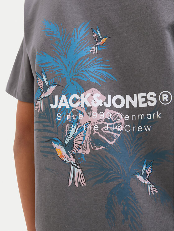Jack&Jones Junior Jack&Jones Junior T-Shirt Hawaii 12269831 Γκρι Regular Fit