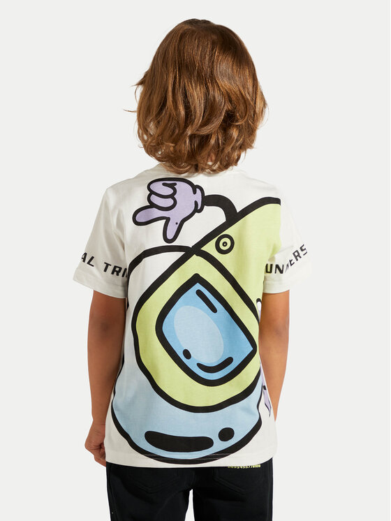 Coccodrillo Coccodrillo Tricou ZC4143202WBK Alb Regular Fit
