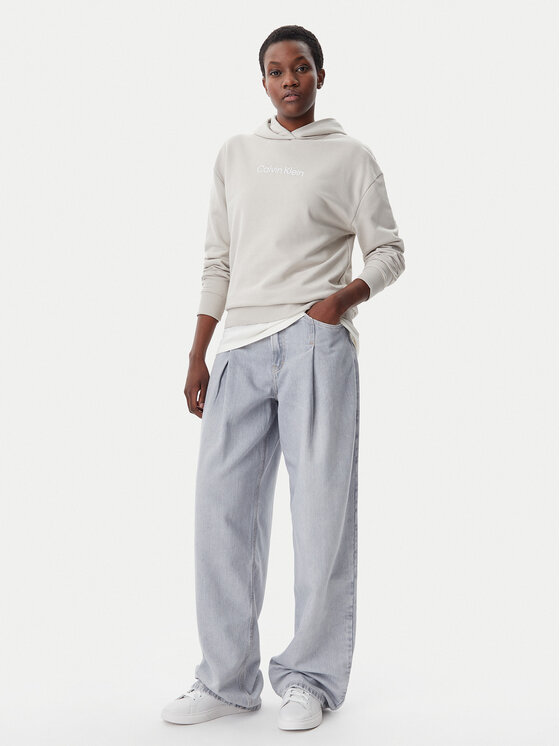 Calvin Klein Calvin Klein Mikina Hero Logo K20K205449 Šedá Regular Fit