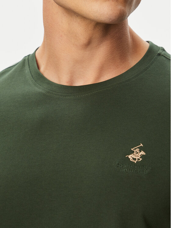 Beverly Hills Polo Club Beverly Hills Polo Club Majica P-SS26M-TS41740 Zelena Regular Fit