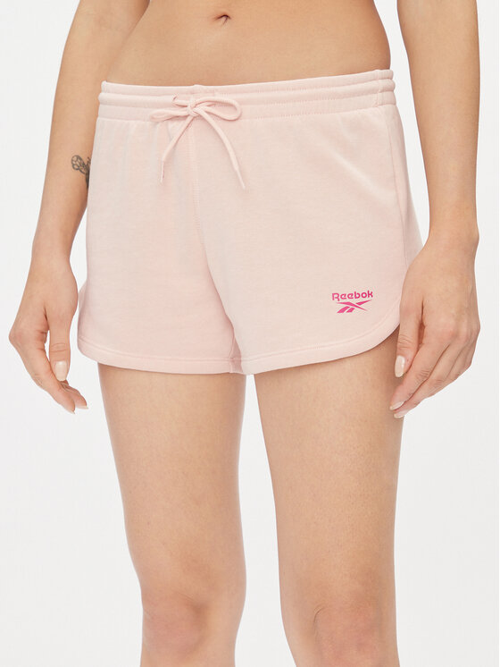 Reebok Reebok Pantaloni scurți sport Reebok Identity French Terry Shorts IM4152 Roz Slim Fit
