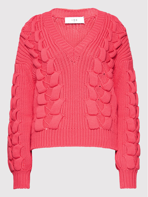 IRO IRO Kampsun Arwy AQ240 Roosa Relaxed Fit