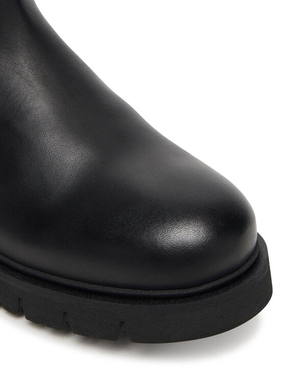 Tommy Jeans Tommy Jeans Kozačky Tjw Stretchy Long Shaft Boot EN0EN02828 Černá