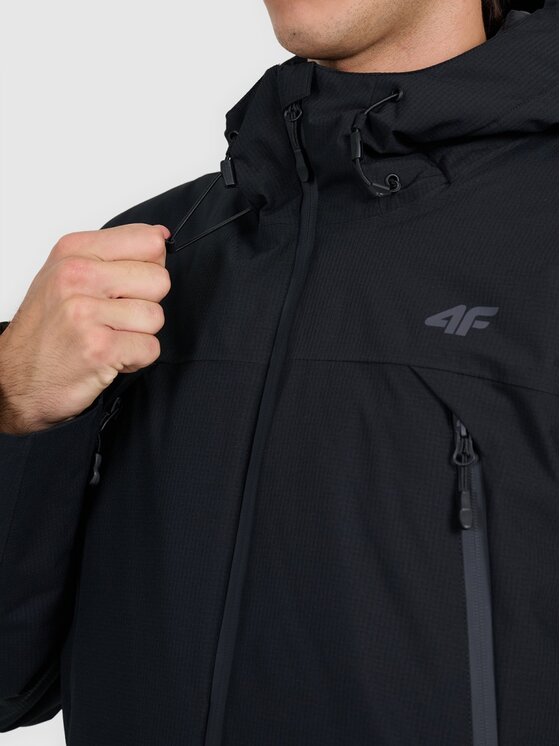 4F 4F Giacca di transizione 4FWAW25TTJAM0883-20S Nero Regular Fit