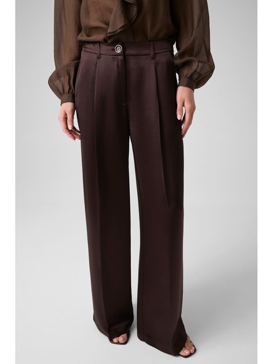 Guess Guess Spodnie materiałowe 183467 Brązowy Slim Fit