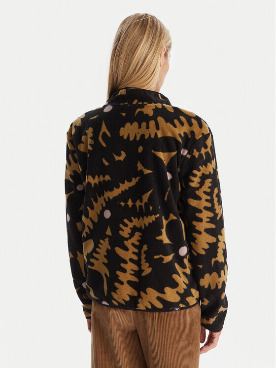 Roxy Roxy Fleecová mikina Moonrising ERJFT04972 Černá Regular Fit