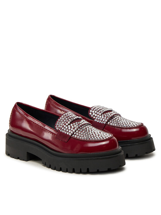 Steve Madden Steve Madden Slipper Longhaul SM11003448 Dunkelrot