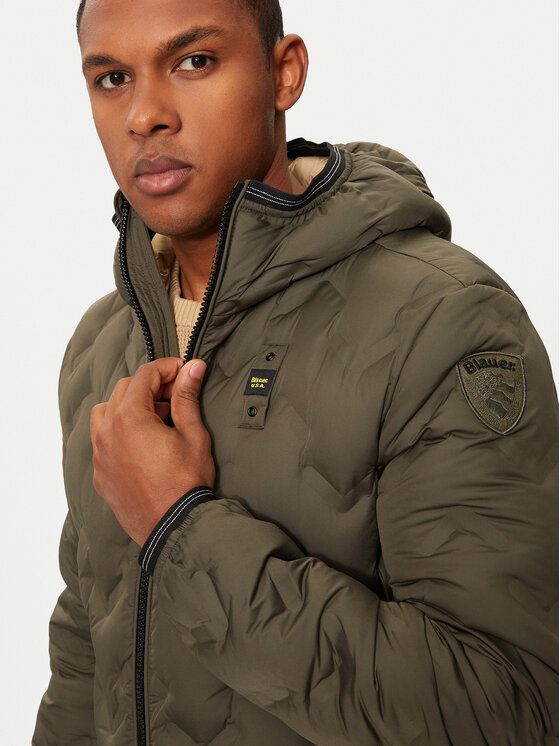 Blauer Blauer Μπουφάν χειμωνιάτικο 24WBLUC03125 683 Χακί Regular Fit