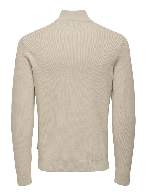 Only & Sons Only & Sons Sweter 22023210 Beżowy Regular Fit