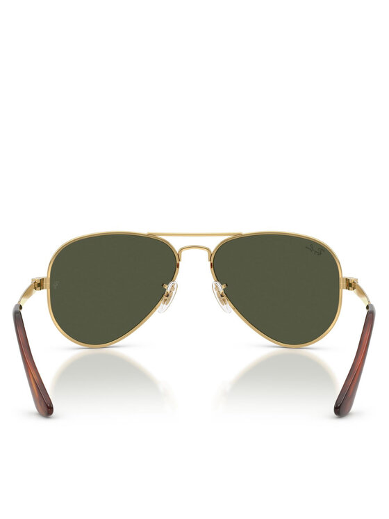 Okulary przeciwsłoneczne typu aviator, widok z przodu.
