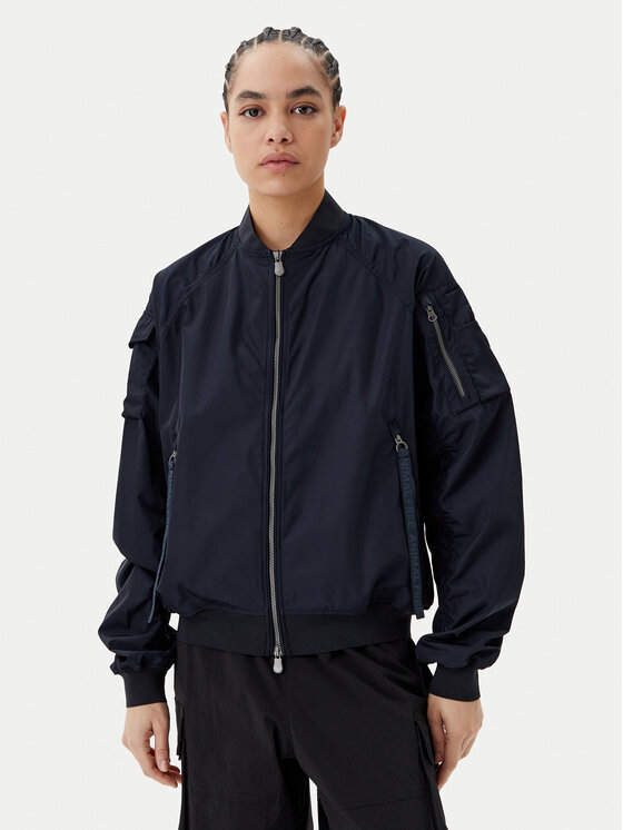 Save The Duck Save The Duck Bunda bomber D32105W TWIL20 Tmavomodrá Oversize
