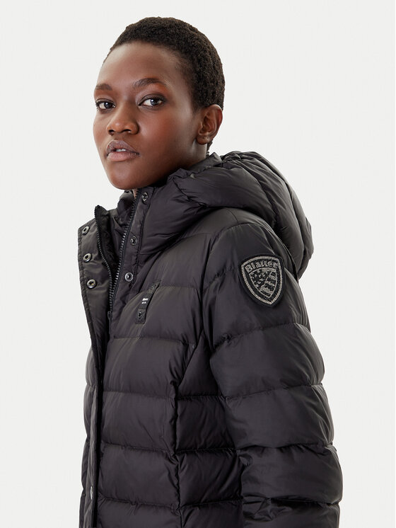 Blauer Blauer Vatovaná bunda 25WBLDK03101 Čierna Regular Fit