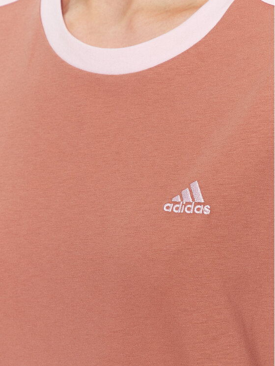 adidas adidas T-Shirt Essentials 3-Stripes T-Shirt IM2871 Braun Loose Fit