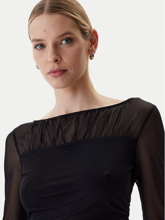 Guess Guess Blúzka W6RP04 KBAH2 Čierna Regular Fit