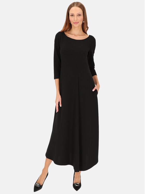 L’AF L’AF Sukienka dzianinowa Brenda Czarny Regular Fit