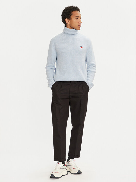 Tommy Jeans Tommy Jeans Гольф DM0DM20602 Блакитний Slim Fit