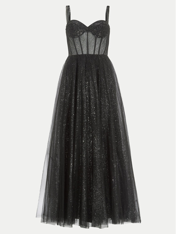 Hey Kyla Hey Kyla Abendkleid 5AI122HK Schwarz Regular Fit