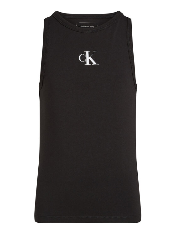 Calvin Klein Jeans Calvin Klein Jeans Top Logo IG0IG02435 Czarny Regular Fit