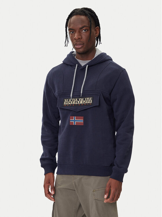 Napapijri Napapijri Felpa Burgee Wint 4 NP0A892T Blu scuro Regular Fit