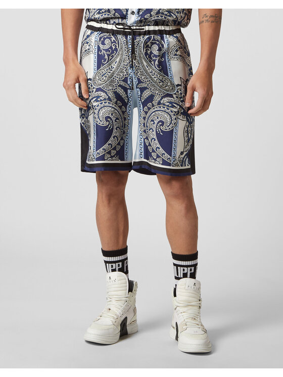 PHILIPP PLEIN PHILIPP PLEIN Szorty 2269 Błękitny Regular Fit