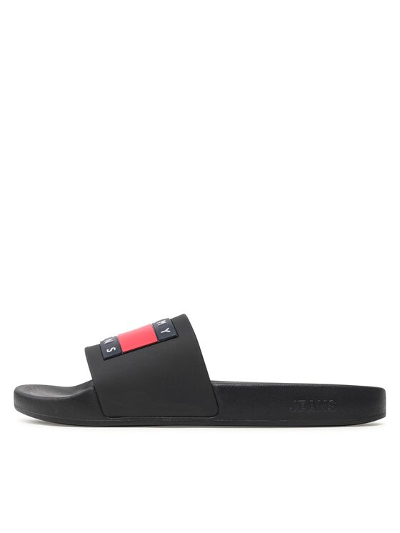 Tommy Jeans Tommy Jeans Iešļūcenes Pool Slide Ess EM0EM01191 Melns