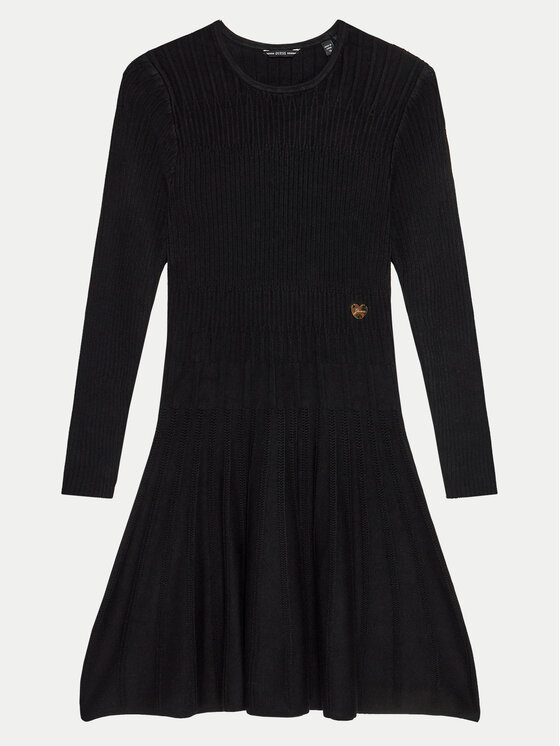 Guess Guess Rochie tricotată J4YK30 Z2YJ2 Negru Regular Fit