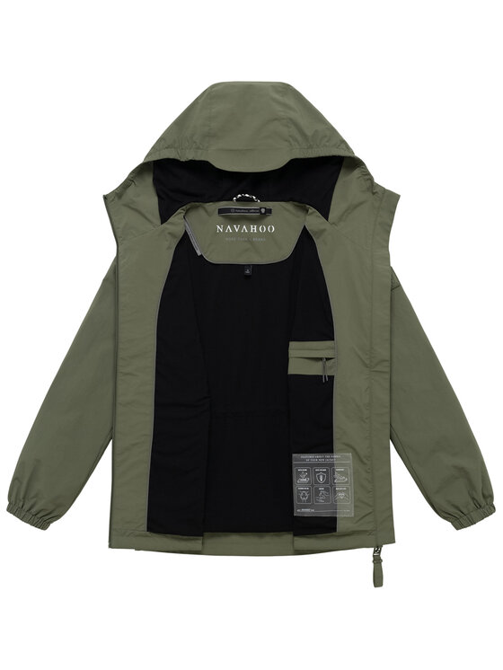 Navahoo Navahoo Kurtka przejściowa Donnerwetter Zielony Regular Fit