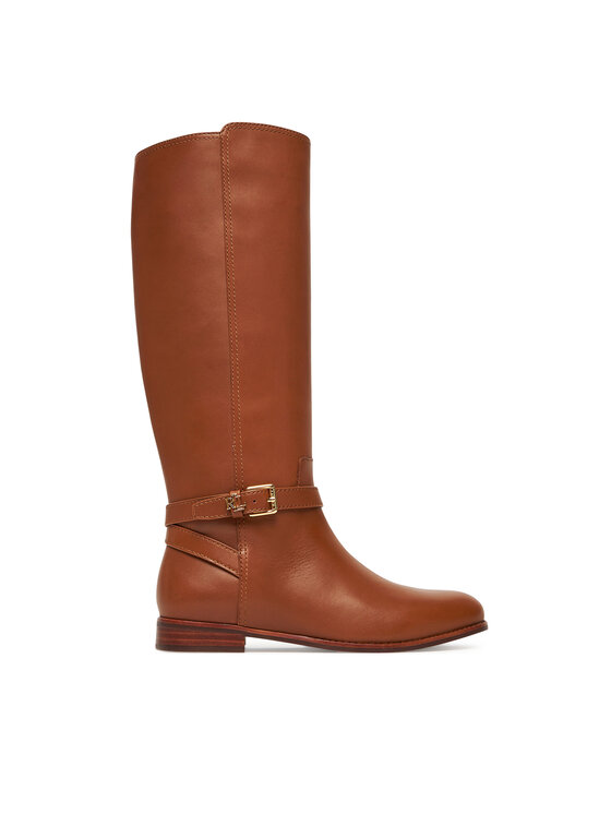 LAUREN RALPH LAUREN LAUREN RALPH LAUREN Kozačky ve vojenském stylu Brooke Tll 2 Bo Tal 802974383001 Hnědá