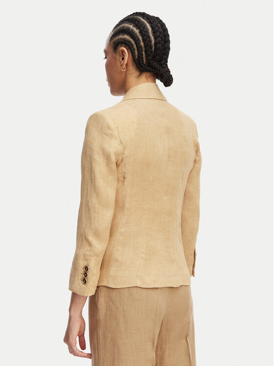 Marella Marella Marynarka Cardato 2613041092 Beżowy Regular Fit