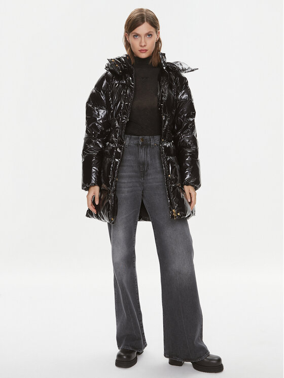 PINKO PINKO Зимно яке Copyright 101595 A00N Черен Regular Fit
