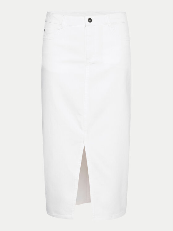 Kaffe Kaffe Gonna di jeans Zelina 10508734 Bianco Regular Fit
