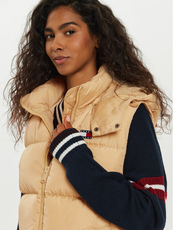 Tommy Jeans Tommy Jeans Varrukateta jakk Alaska DW0DW18862 Beež Regular Fit