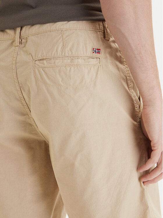 Napapijri Napapijri Pantaloncini di tessuto Nakuru 6 NP0A4HRV Beige Regular Fit