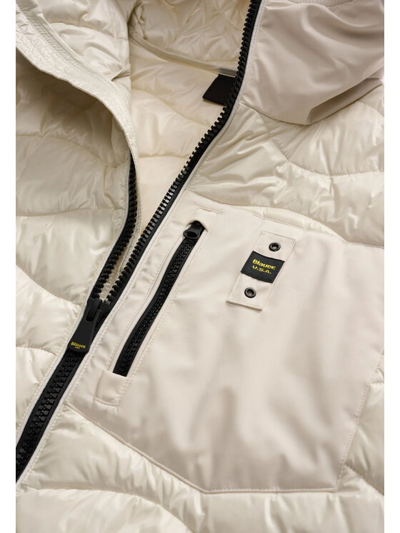 Blauer Blauer Μπουφάν χειμωνιάτικο ALBERT Λευκό Casual Fit