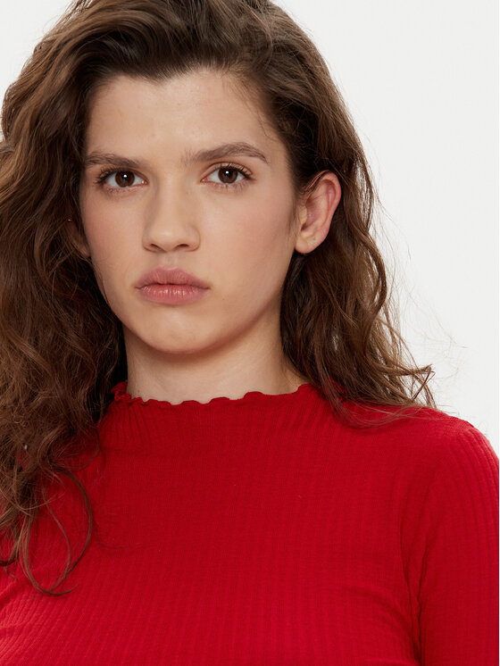 ONLY ONLY Blusa Emma 15180040 Rosso Slim Fit