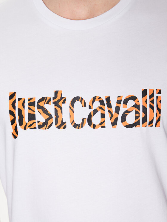 Just Cavalli Just Cavalli T-Shirt 74OBHG02 Λευκό Regular Fit