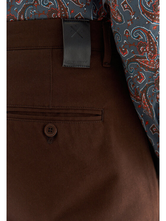 Pako Lorente Pako Lorente Spodnie materiałowe P22WB-WX-001 Brązowy Classic Fit
