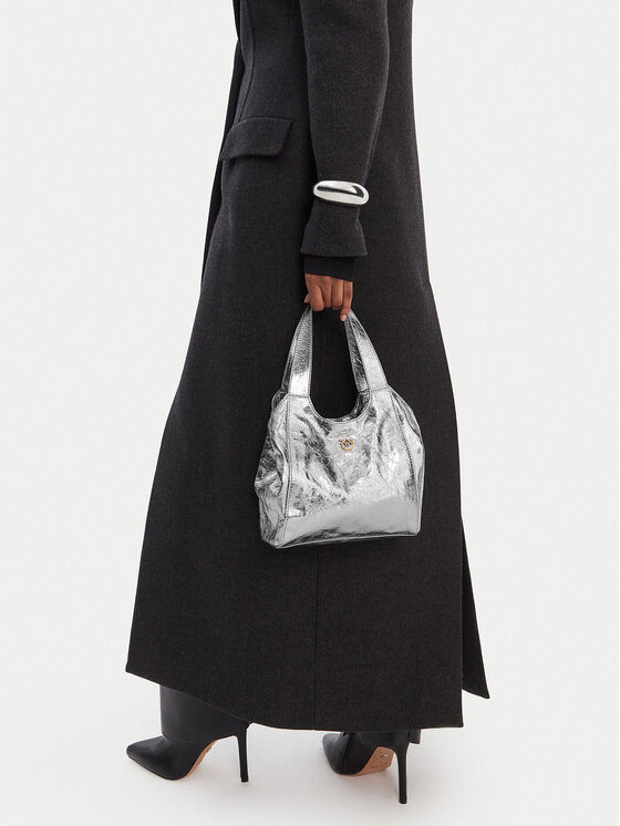 PINKO PINKO Geantă Tote Mini Bag AI 25-26 PLTT 104645 A2OT Argintiu