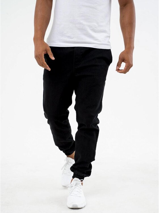 Marvel Marvel Spodnie materiałowe Spodnie Jeansowe Jogger Męskie Czarne Marvel Punisher Small XL Czarny Reglan Fit