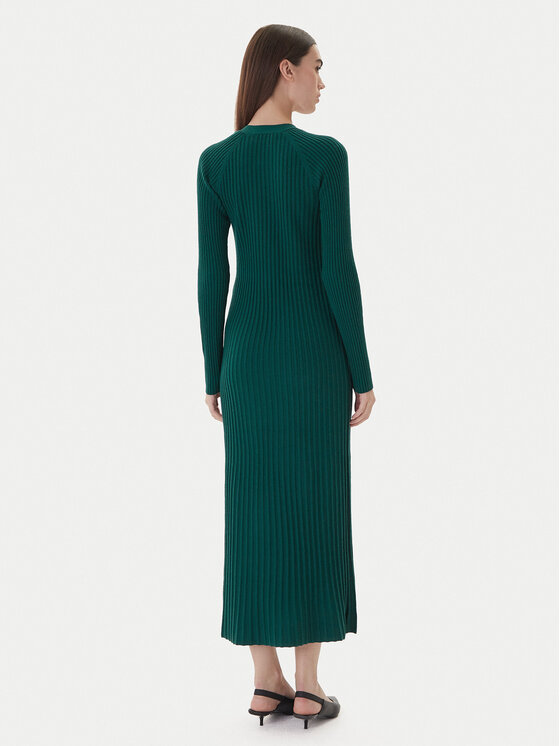 TWINSET TWINSET Úpletové šaty 252TT3400 Zelená Slim Fit