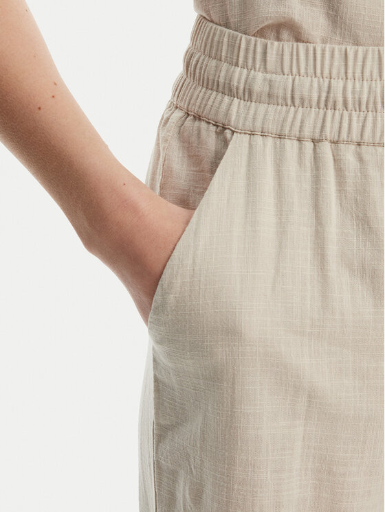 Vero Moda Vero Moda Pantaloni din material Caia 10333796 Bej Wide Leg