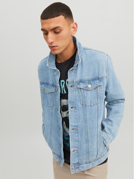Jack & Jones Jack & Jones Farmer kabát Jean 12223612 Kék Regular Fit
