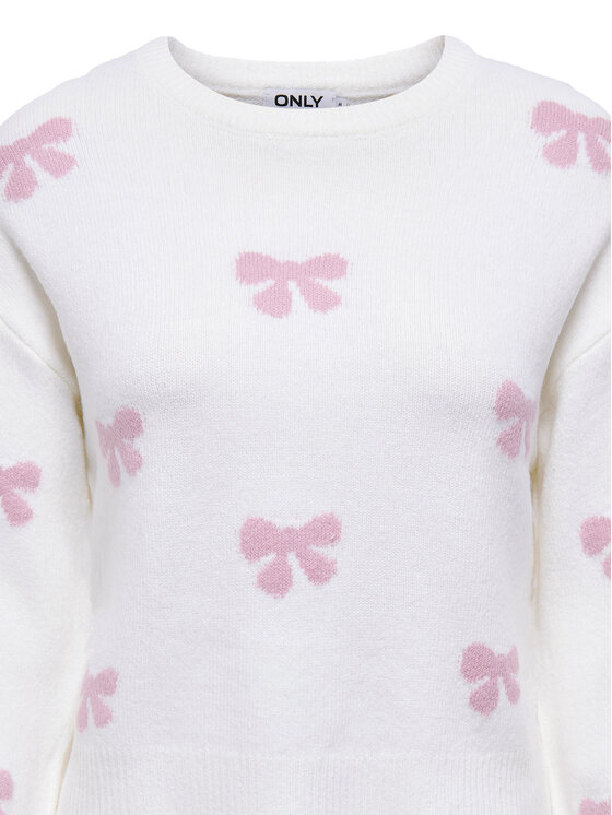 ONLY ONLY Sweter Bora 15360712 Biały Regular Fit