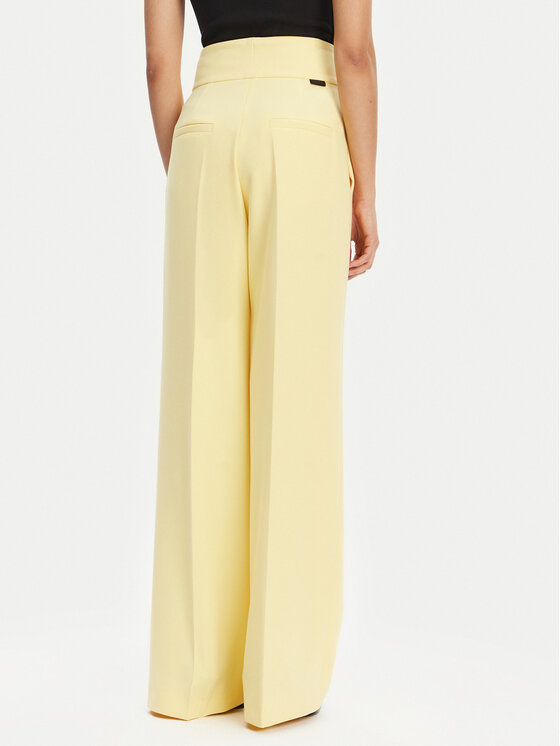 HUGO HUGO Pantaloni din material Himia 50513960 Galben Regular Fit