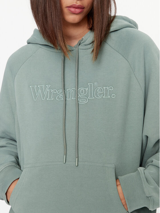 Wrangler Wrangler Bluza 112343095 Zielony Relaxed Fit